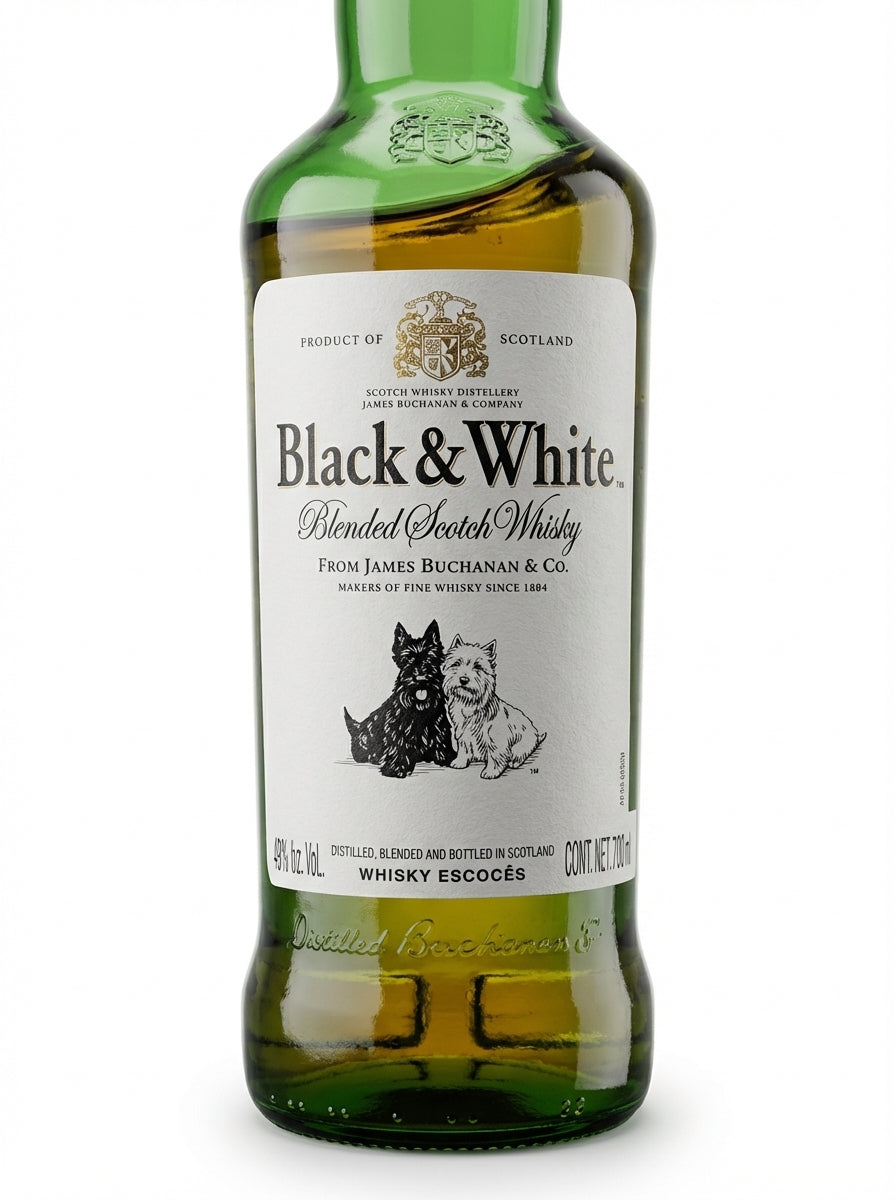 Whisky Black & White Original Blended Scotch 700ml